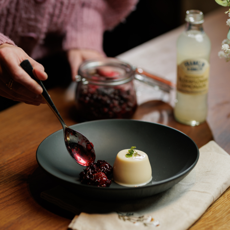 Elderflower Lemonade Panna Cotta